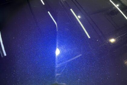 Полировка кузова синего цвета